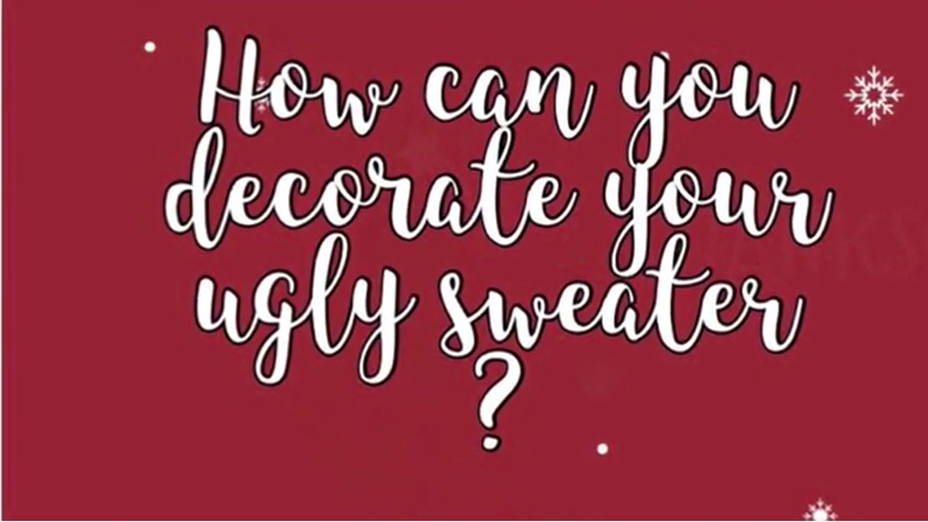 How can you decorate your ugly sweater ?